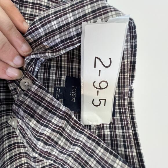 J Crew Shirt Mens Small Plaid Slim Fit Long Sleeve Button Down Casual - Picture 3 of 8